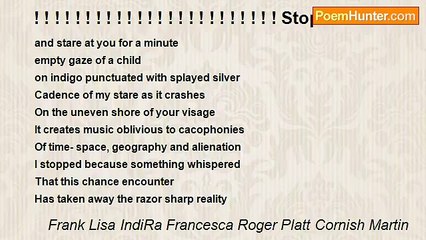 Frank Lisa IndiRa Francesca Roger Platt Cornish Martin - ! ! ! ! ! ! ! ! ! ! ! ! ! ! ! ! ! ! ! ! ! ! ! ! Stopover