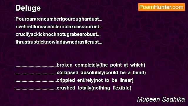 Mubeen Sadhika - Deluge