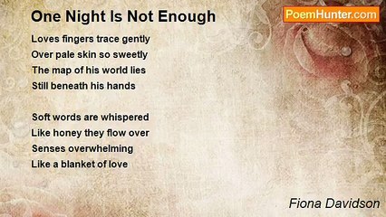 Fiona Davidson - One Night Is Not Enough
