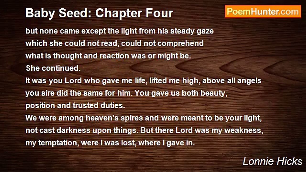 Lonnie Hicks - Baby Seed: Chapter Four