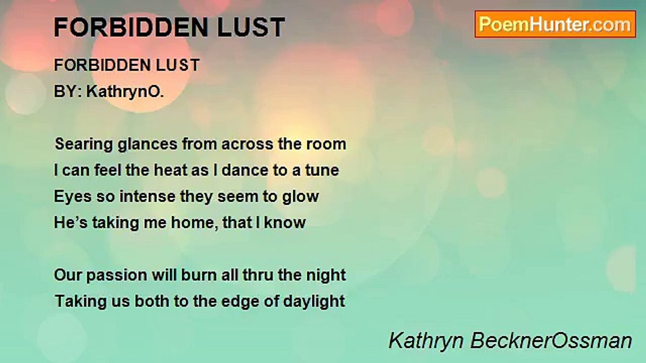 Kathryn BecknerOssman - FORBIDDEN LUST