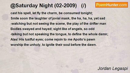 Jordan Legaspi - @Saturday Night (02-2009)   (/)