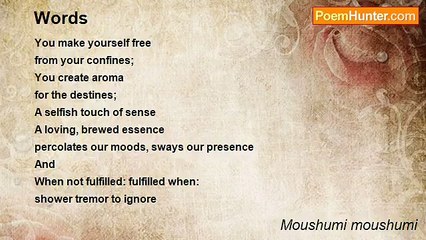 Moushumi moushumi - Words