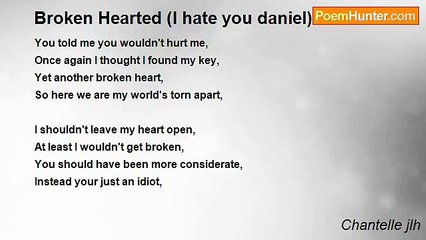 Chantelle jlh - Broken Hearted (I hate you daniel)