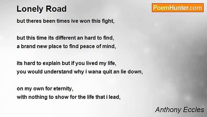 Anthony Eccles - Lonely Road