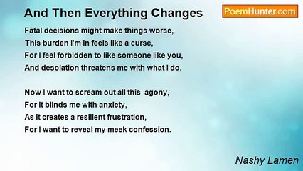 Nashy Lamen - And Then Everything Changes