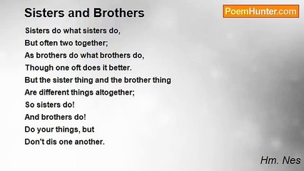 Hm. Nes - Sisters and Brothers