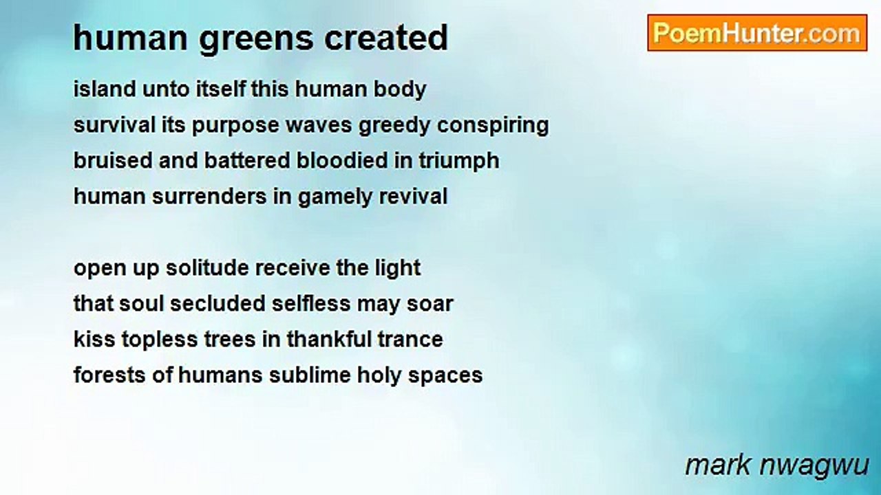 mark nwagwu - human greens created