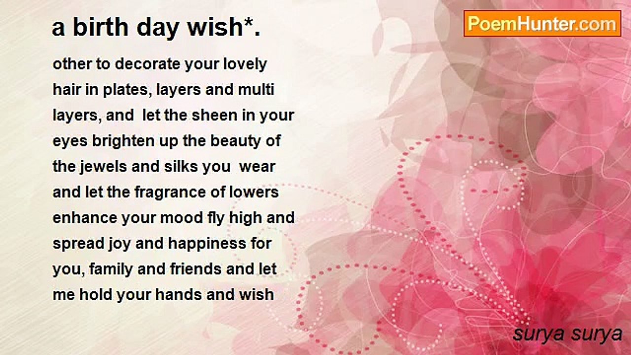 surya surya - a birth day wish*.