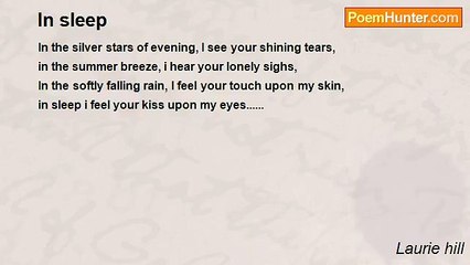 Laurie hill - In sleep