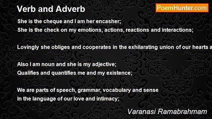 Varanasi Ramabrahmam - Verb and Adverb