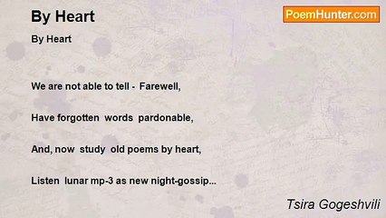 Tsira Gogeshvili - By Heart