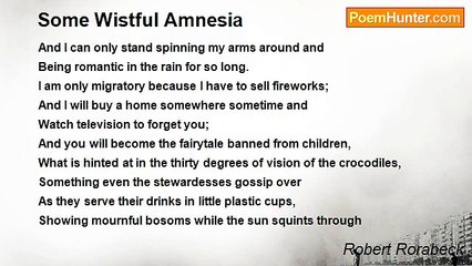 Robert Rorabeck - Some Wistful Amnesia