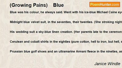 Janice Windle - (Growing Pains)    Blue