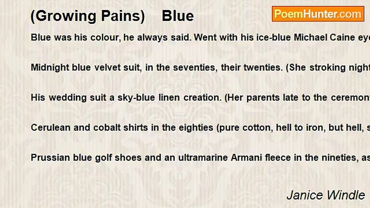 Janice Windle - (Growing Pains)    Blue