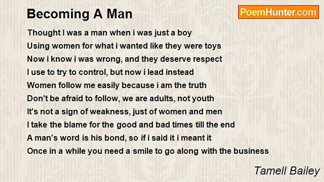 Tamell Bailey - Becoming A Man