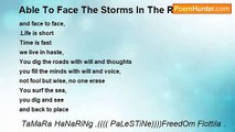 TaMaRa HaNaRiNg ,(((( PaLeSTiNe))))FreedOm Flottila . - Able To Face The Storms In The Race