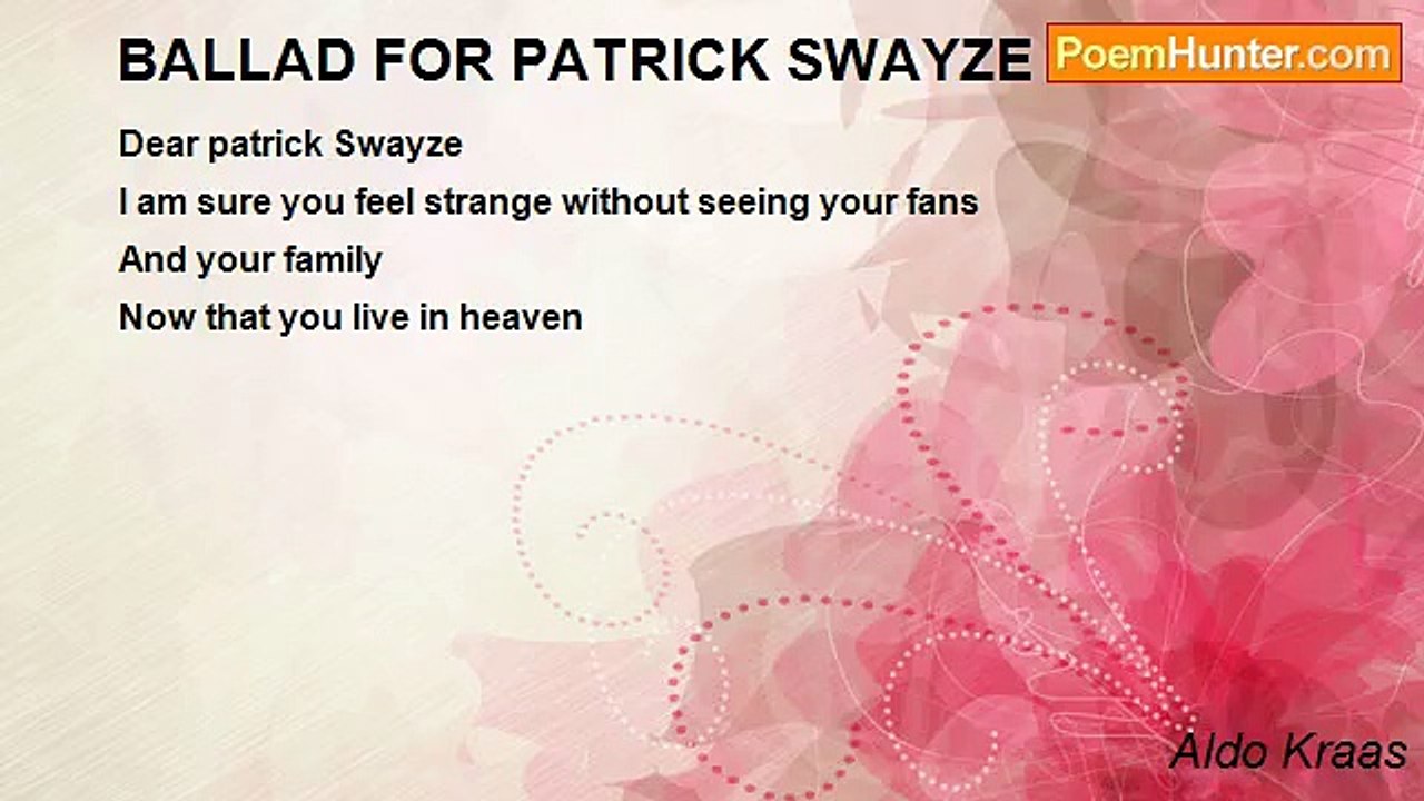 Aldo Kraas - BALLAD FOR PATRICK SWAYZE