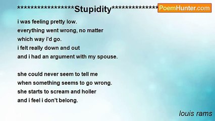 louis rams - *****************Stupidity***************1978