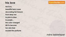 indira babbellapati - his love