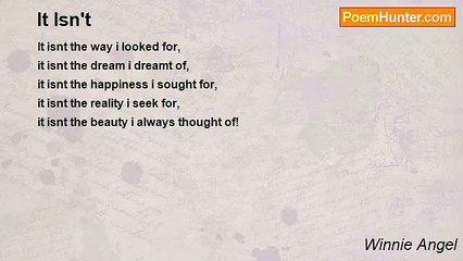 Winnie Angel - It Isn't