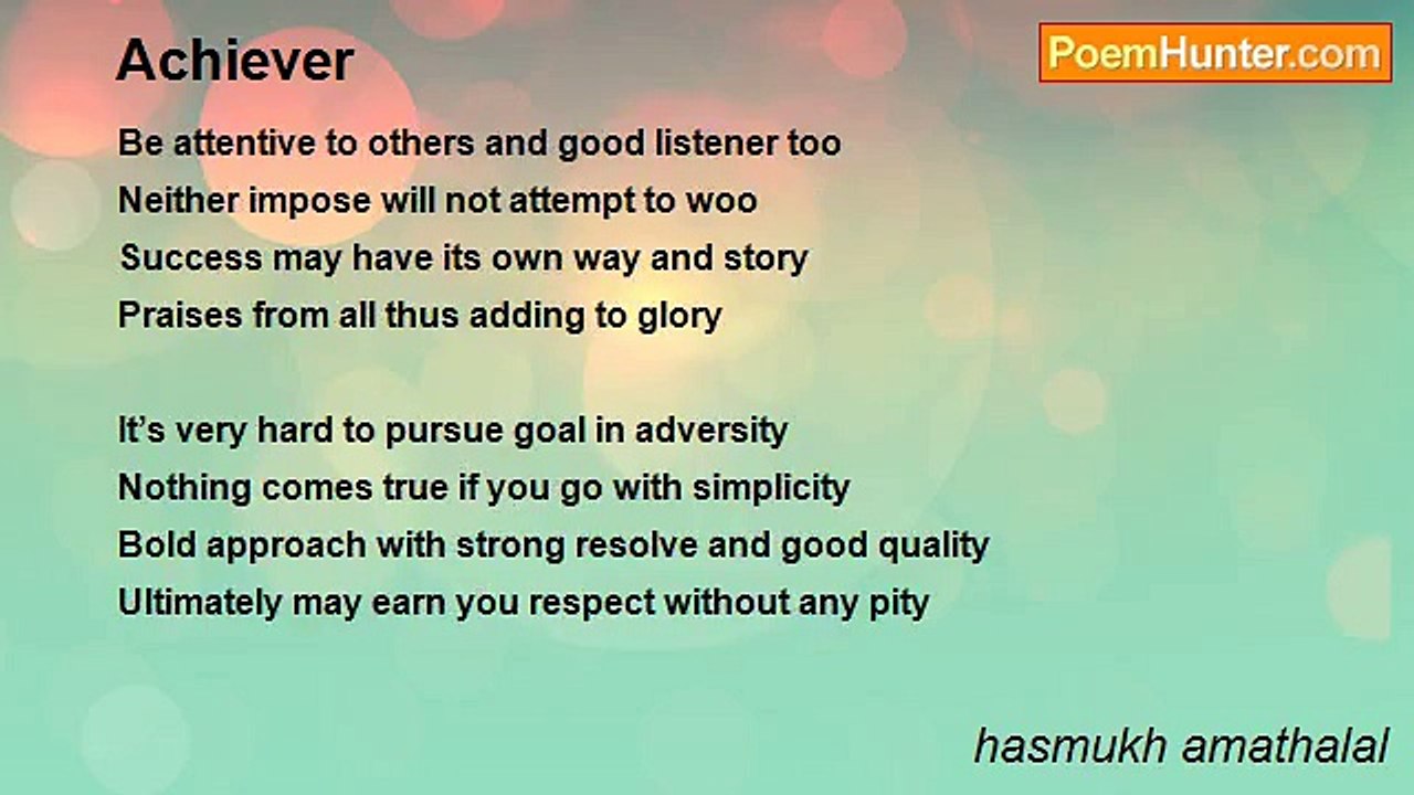 hasmukh amathalal - Achiever