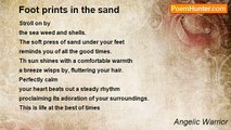 Angelic Warrior - Foot prints in the sand