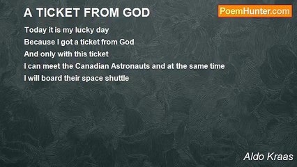 Aldo Kraas - A TICKET FROM GOD