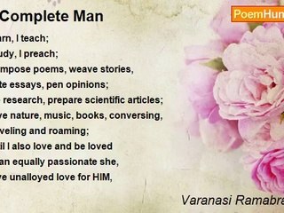 Varanasi Ramabrahmam - A Complete Man