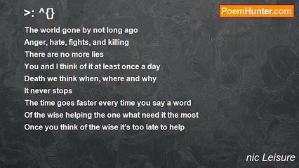 nic Leisure - >: ^{}