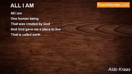 Aldo Kraas - ALL I AM