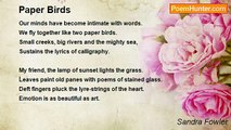 Sandra Fowler - Paper Birds