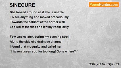 sathya narayana - SINECURE