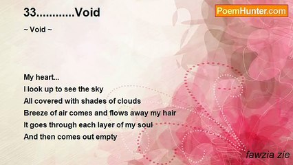 fawzia zie - 33............Void