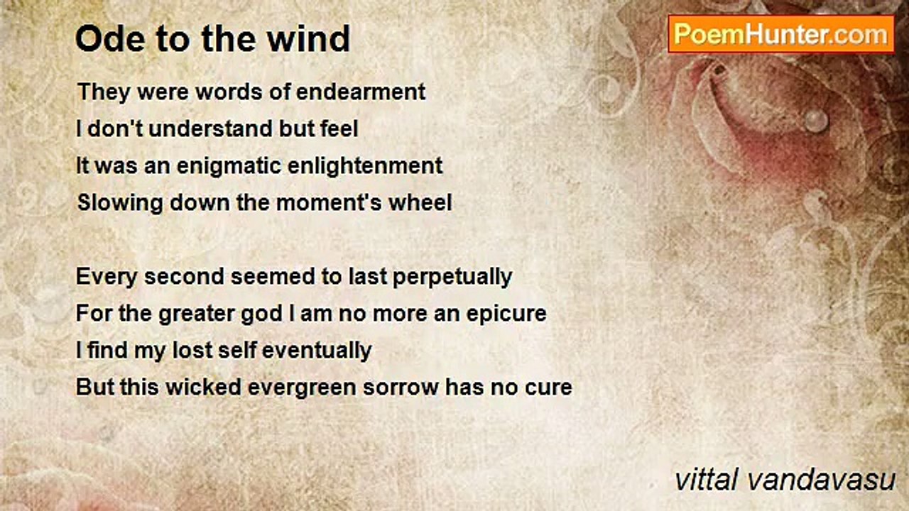 vittal vandavasu - Ode to the wind