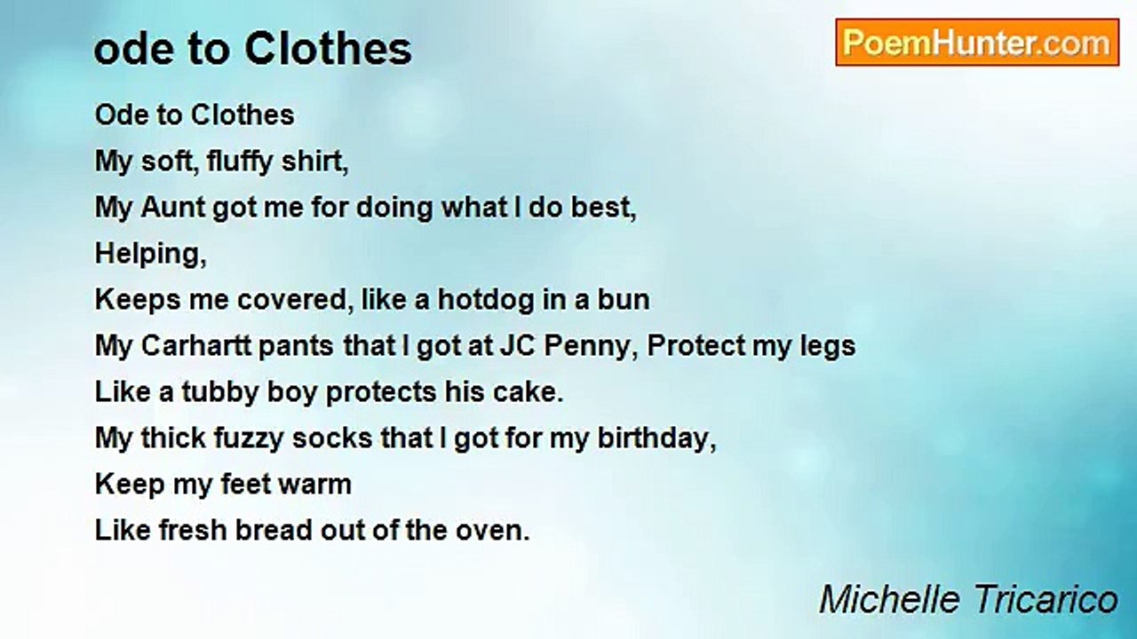 Michelle Tricarico - ode to Clothes