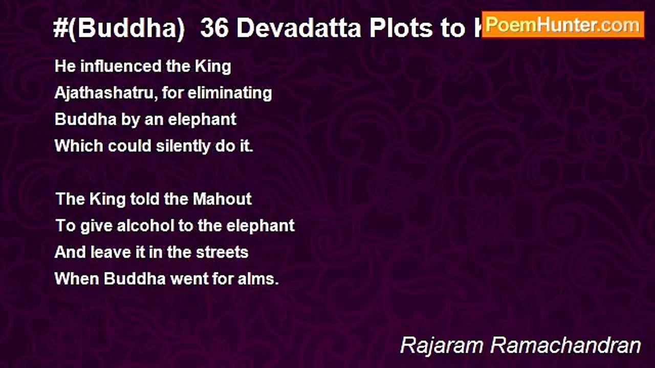 Rajaram Ramachandran - #(Buddha)  36 Devadatta...