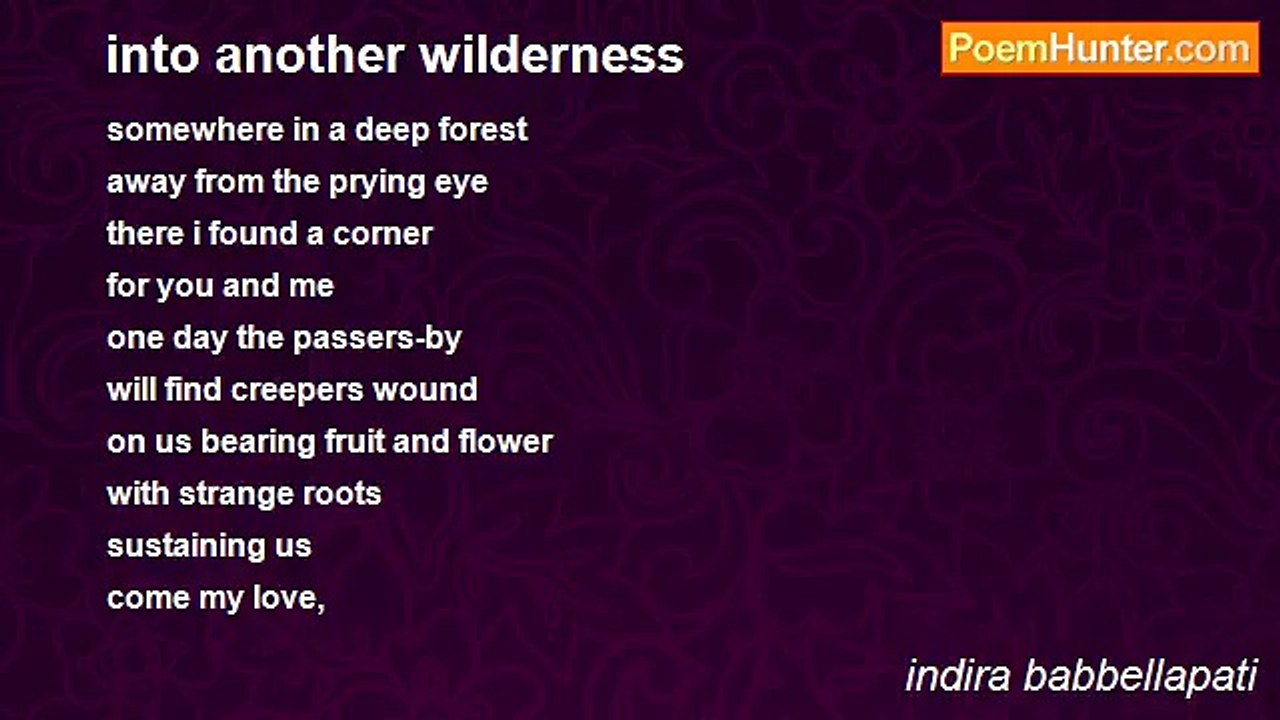 indira babbellapati - into another wilderness