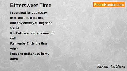 Susan LeGree - Bittersweet Time
