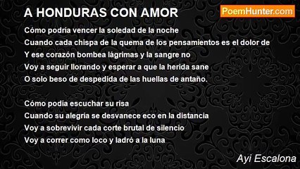 Ayi Escalona - A HONDURAS CON AMOR