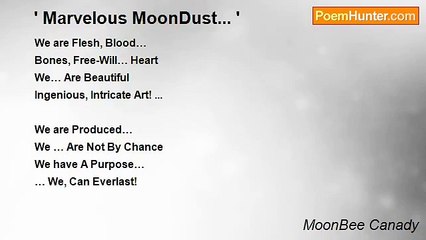 MoonBee Canady - ' Marvelous MoonDust... '