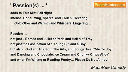 MoonBee Canady - ' Passion(s) ... '