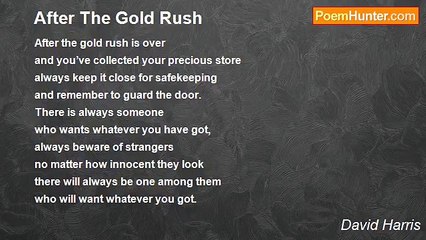 David Harris - After The Gold Rush