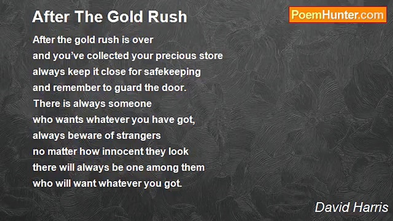 David Harris - After The Gold Rush