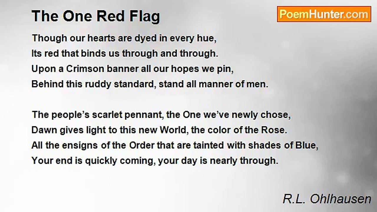R.L. Ohlhausen - The One Red Flag