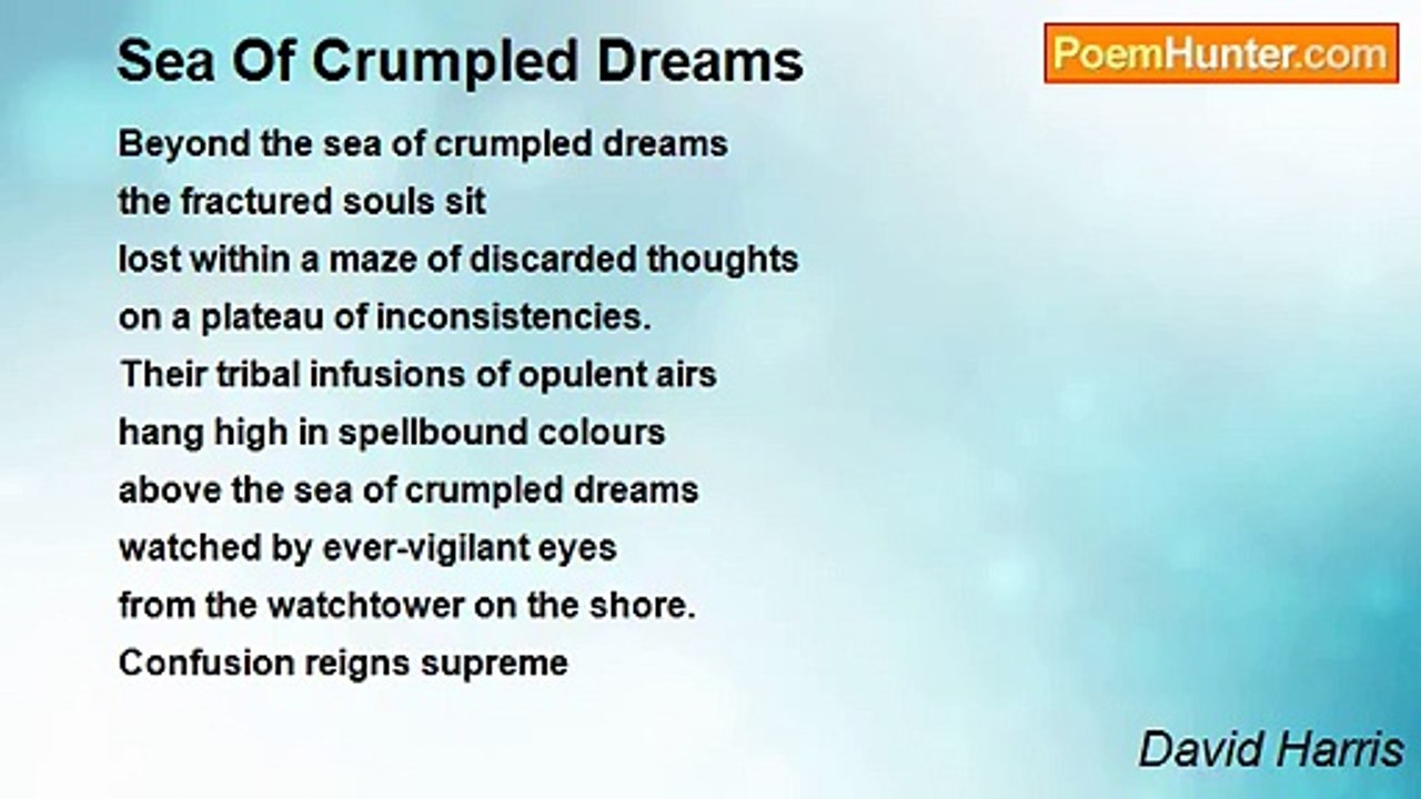 David Harris - Sea Of Crumpled Dreams
