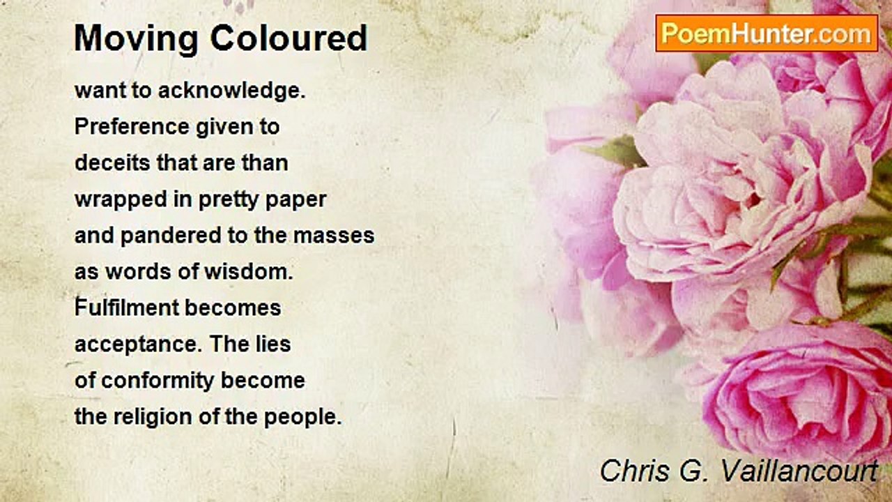 Chris G. Vaillancourt - Moving Coloured