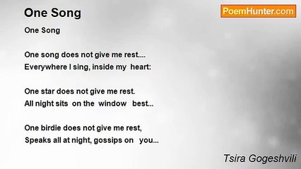 Tsira Gogeshvili - One Song