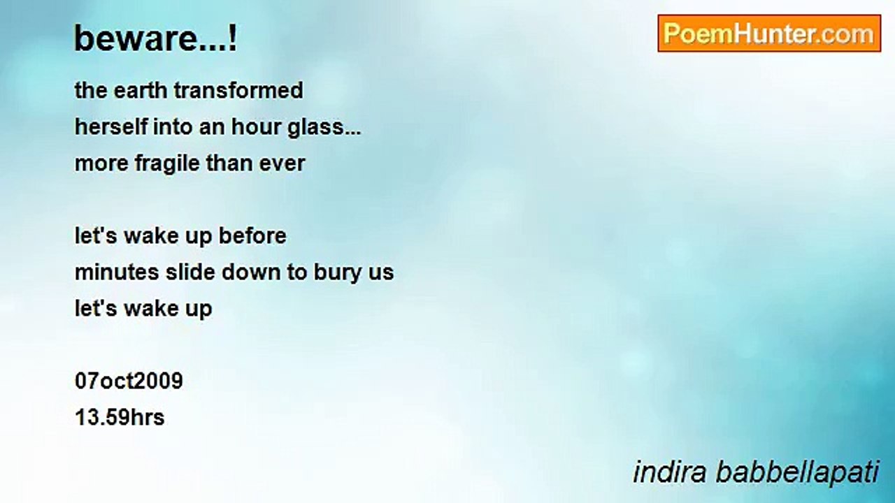 indira babbellapati - beware...!