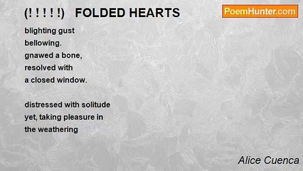 Alice Cuenca - (! ! ! ! !)   FOLDED HEARTS